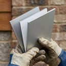 Aluminium Colour Plate Sample — RAL 9006 (in use)