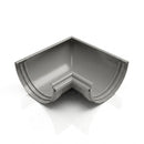 Half Round Aluminium Gutter Angle 90° - 125mm — RAL 7036