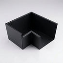 135° Aluminium Box Gutter Angle 135 x 100mm — Textured Black