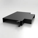Aluminium Coping T-Junction – Secret Fix Wall Detail — Textured Black