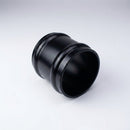 76mm Traditional Aluminium Downpipe Socket Non-Eared Spare — RAL 9005
