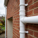 63mm Diameter Traditional Downpipe Branches 92.5° & 112.5° — RAL 9010 / 112.5 Degrees (in use)