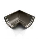 Half Round Aluminium Gutter Angle 90° - 125mm — RAL 7022