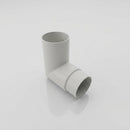 Flush Joint Aluminium Downpipe Bends 63mm Diameter — RAL 9016 / 92.5 Deg