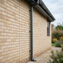 Flush Joint Aluminium Downpipe 63mm Diameter × 3m Length — RAL 7016 (in use)