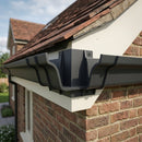 Moulded Ogee Gutter Jointer 125 x 100mm Marine Grade — RAL 7021 (in use)