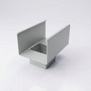 Aluminium Box Gutter Outlet 72×72mm to 135×100mm — RAL 7035