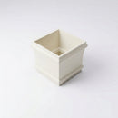 Traditional Downpipe Spare Socket 72x72mm Non-Eared — RAL 9010
