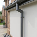 Flush Joint Aluminium Downpipe Bends 63mm Diameter — Other Colour TBA / 112.5 Deg (in use)