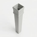 Traditional Downpipe Length 72x72mm x 3m Non-Eared Socket — RAL 7035