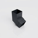 Flush Joint Aluminium Downpipe Bend 72x72mm — RAL 7021 / 112.5 Degrees
