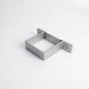 Aluminium Downpipe Clip 72×72mm Flush Joint — RAL 9006