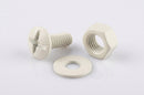 M6 Moulded Gutter Jointing Bolt, Nut & Washer Set (50 Pack) — RAL 9010