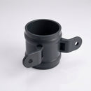Traditional Downpipe Spare Socket 63mm Dia with Eared Fixings — RAL 7021