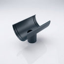 Deepflow Aluminium Gutter Outlet 63mm Dia – 130mm — RAL 7016