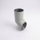 76mm Diameter Flush Joint Aluminium Downpipe Shoe — RAL 7035