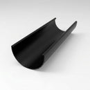 Half Round Gutter Sample – Aluminium — RAL 9005