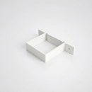 Aluminium Downpipe Clip 72×72mm with 5mm Wall Spacing — RAL 9016