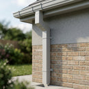 72x72mm Aluminium Adjustable Swanneck Offset — RAL 7035 (in use)