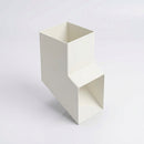 72x72mm Flush Joint Aluminium Downpipe Shoe — RAL 9010