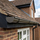 Aluminium Gutter Sample - Standard Profile — RAL 7022 (in use)