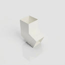 Flush Joint Aluminium Downpipe Bend 72x72mm — RAL 9016 / 112.5 Degrees