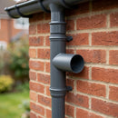 63mm Flush Joint Downpipe Branches – 92.5° or 112.5° Arms — RAL 7016 / 92.5 Deg (in use)
