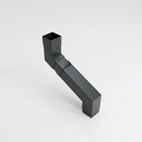 Flush Joint Adjustable Swanneck 72x72mm Aluminium Downpipe — RAL 7021