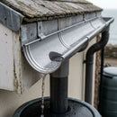 Half Round Aluminium Gutter Outlet 76mm – Marine Grade