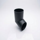 63mm Diameter Flush Joint Aluminium Downpipe Shoe — RAL 7021