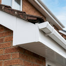 Aluminium Fascia Board Sample — RAL 9016 / 'U' Return (in use)