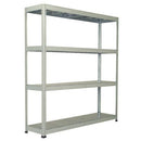 Rapid 1 galvanised heavy duty shelving – solid steel shelves, 1830mm wide bay