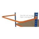 Retaining hoops for Rapid 1 and Rapid 2 shelving bays