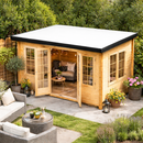 Garden Room EPDM Flat Roof Kit – Complete Rubber Roofing System with Adhesive, Trims & Drainage Outlet