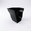 Moulded Ogee Gutter Right Hand Stop End 125 x 100mm — RAL 9005