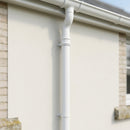 Traditional Non-Eared Downpipe 76mm Diameter × 3m Length — RAL 9016 (in use)