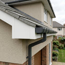 L Return Fascia Board Angle Covers – Aluminium Corner Fascia — RAL 9010 / 135 Deg External Angle (in use)