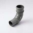 Traditional Adjustable Swanneck 76mm Dia Downpipe Connector — RAL 7037
