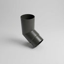 76mm Diameter Flush Joint Aluminium Downpipe Bends — RAL 7022 / 112.5 Deg