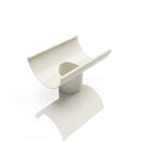 Half Round Aluminium Gutter Outlet 76mm – Marine Grade — RAL 9010