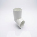 63mm Diameter Flush Joint Aluminium Downpipe Shoe — RAL 9016