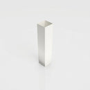 Aluminium Flush Joint Downpipe Sample — RAL 9016 / 72x72mm