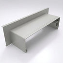 Aluminium Coping Stop End Upstand – Secret Fix — RAL 7035
