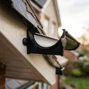 Half Round Aluminium Gutter Fascia Bracket 125mm — RAL 9005 (in use)