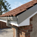 Aluminium Fascia Board Sample — RAL 7036 / 'L' Return (in use)