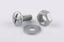 M6 Moulded Gutter Jointing Bolt, Nut & Washer Set (50 Pack) — RAL 9006