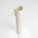 Traditional Aluminium Downpipe 76mm Diameter × 3m Eared Socket — RAL 9010