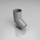 76mm Diameter Flush Joint Aluminium Downpipe Bends — RAL 7037 / 112.5 Deg