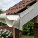 130mm Deepflow Gutter Side Rafter Bracket – Aluminium — RAL 9010 (in use)
