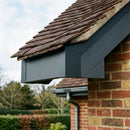 L Return Fascia Board Angle Covers – Aluminium Corner Fascia — RAL 7021 / 135 Deg External Angle (in use)